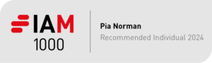 IAM 1000 2024 badge - Pia Norman